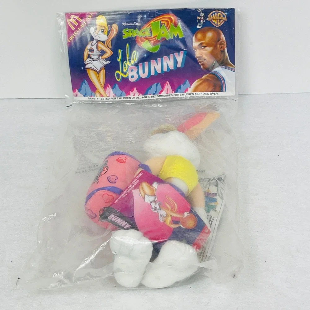 Vintage 1996 Space Jam Lola Bunny McDonald's Plush Toy New Sealed NIP